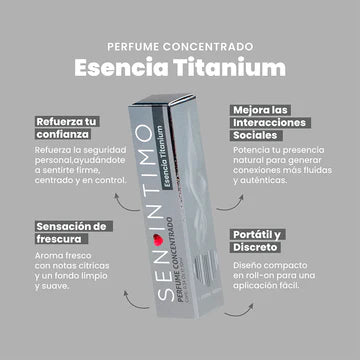 Perfume con Feromonas Titanium x 10 Ml Sen Intimo