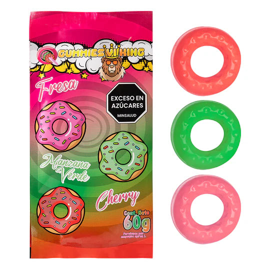 Anillos Donas x 3 Ud Gummies Cherry
