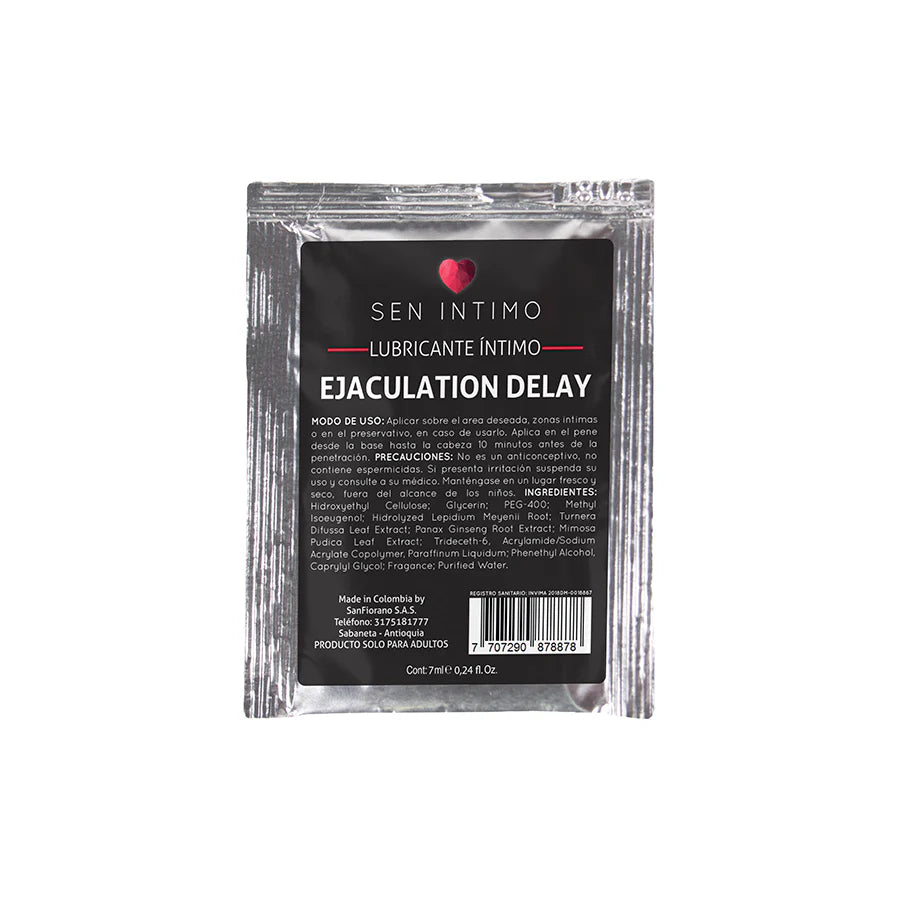 Retardante Íntimo Ejaculation Delay Sen Íntimo Sachet 7ml