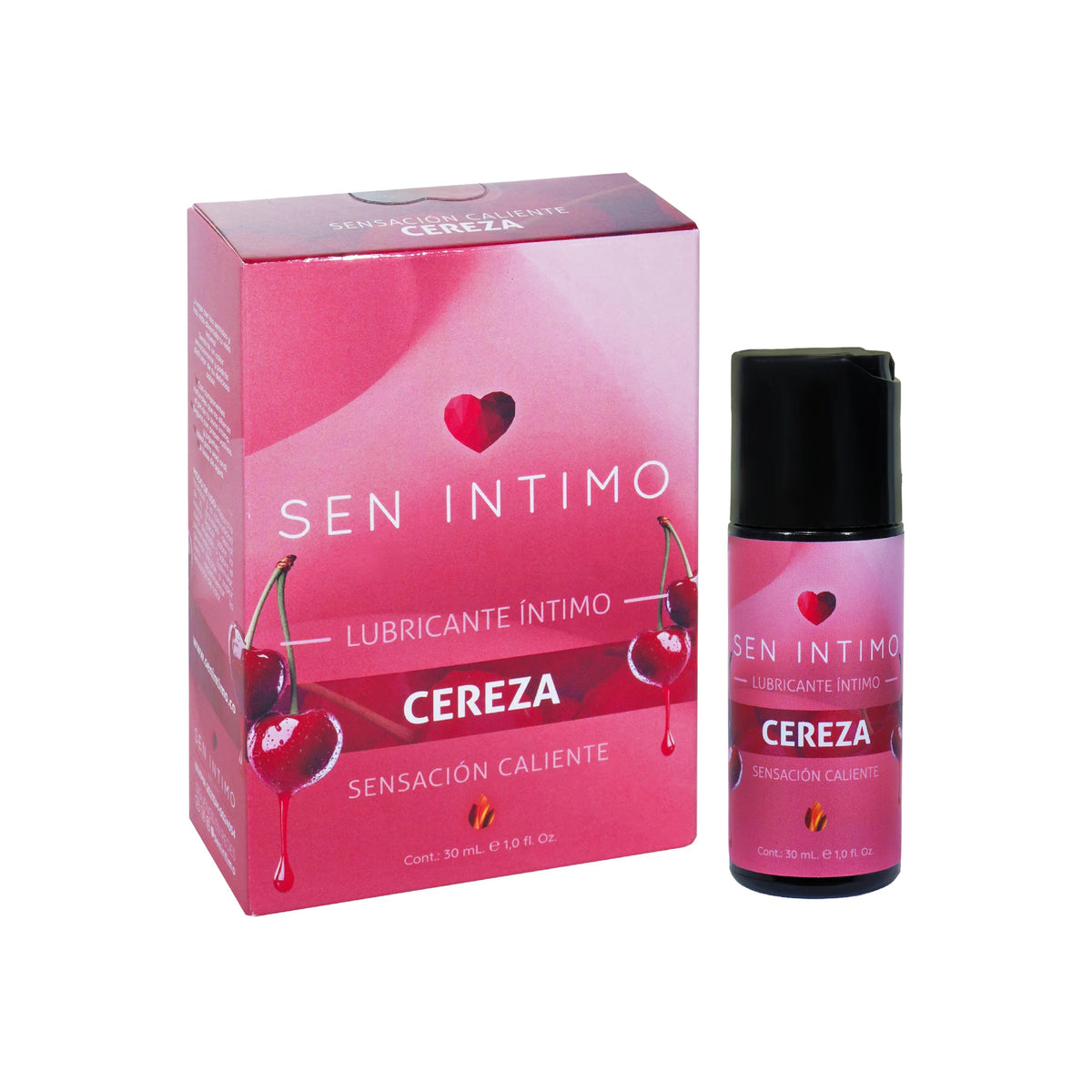 Lubricante Íntimo Caliente Cereza 30ML Sen Íntimo