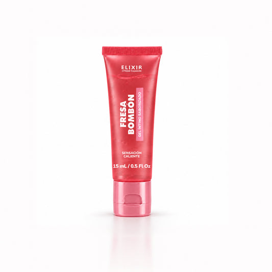 Gel lubricante Íntimo Caliente Fresa Bombón Elixir 15ML