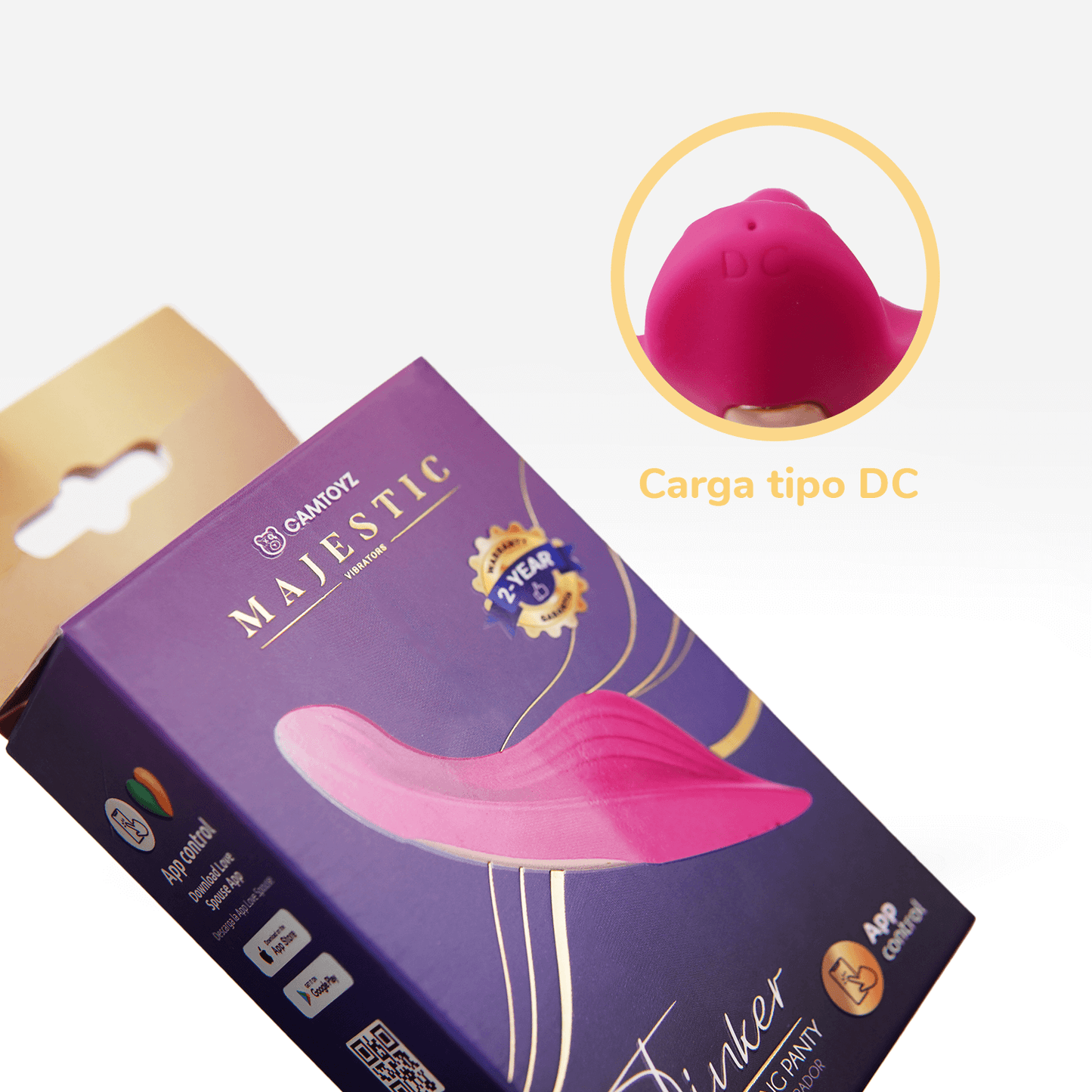 Panty vibrador tinket  con app camtoys