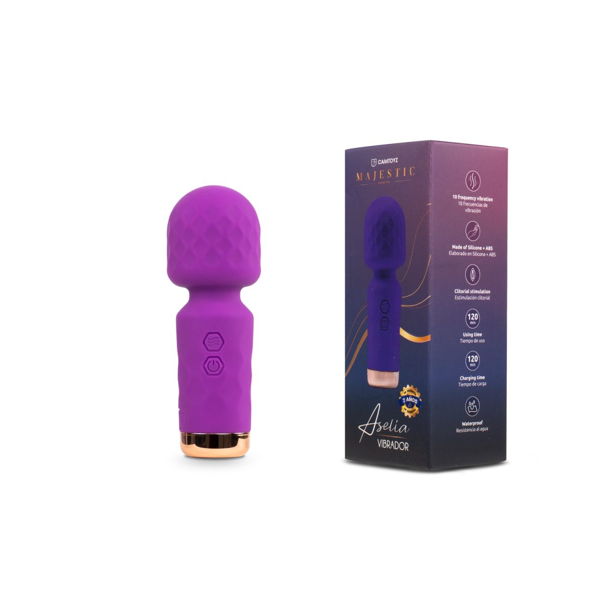 Vibrador Aselia Morado Camtoyz