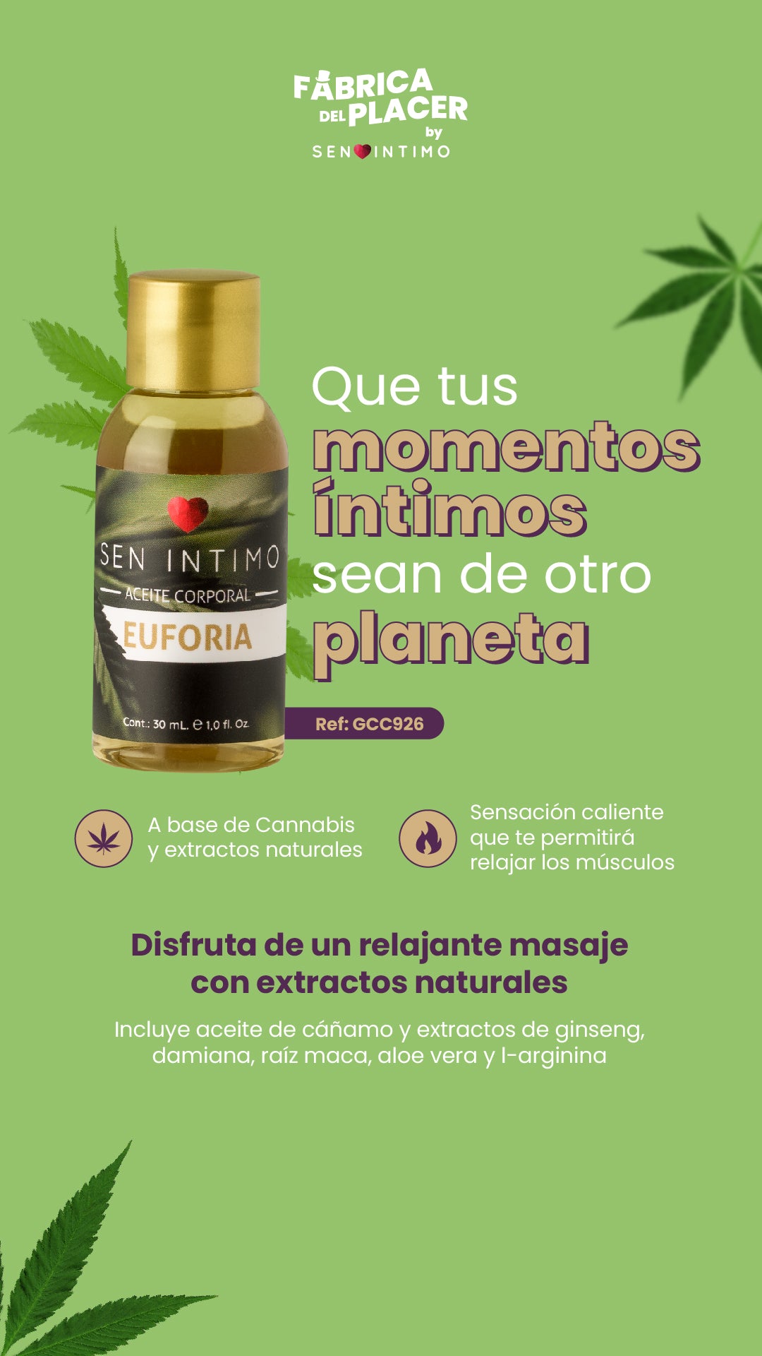 Aceite Corporal Euforia Sen Íntimo 30ml
