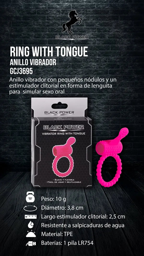 Anillo ring with tonge