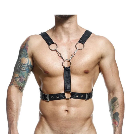 Arnes negro masculino