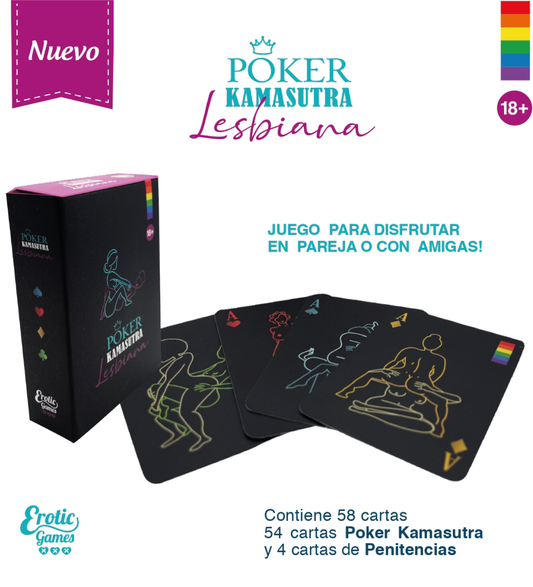 Juego de cartas poker kamasutra lésbico